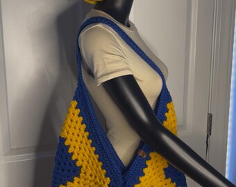 Bolsa de mano de crochet