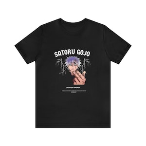 Satoru Gojo Jujutsu Kaisen Anime T-shirt | 100% katoen | Anime-streetwear | UNISEKS | Door fans gemaakte merchandise