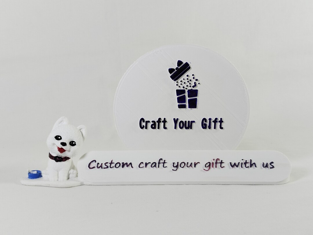 Cute Dog Name Plate/ Number Plate With Company Logo Etsy