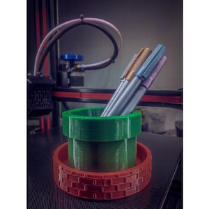 Mario Bros Pipe Pencil Holder