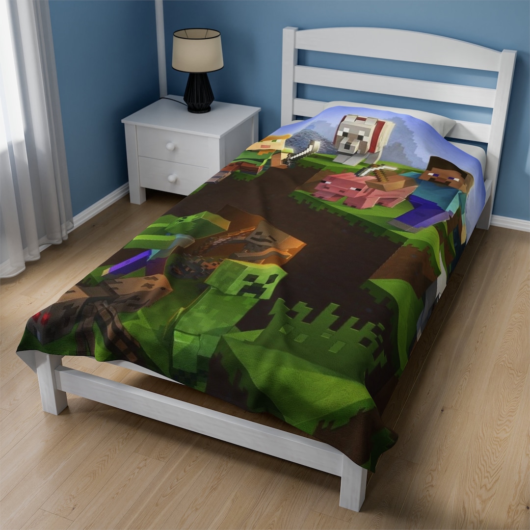 Blanket for Kids Room Minecraft Blanket Kids Room Blanket Children's