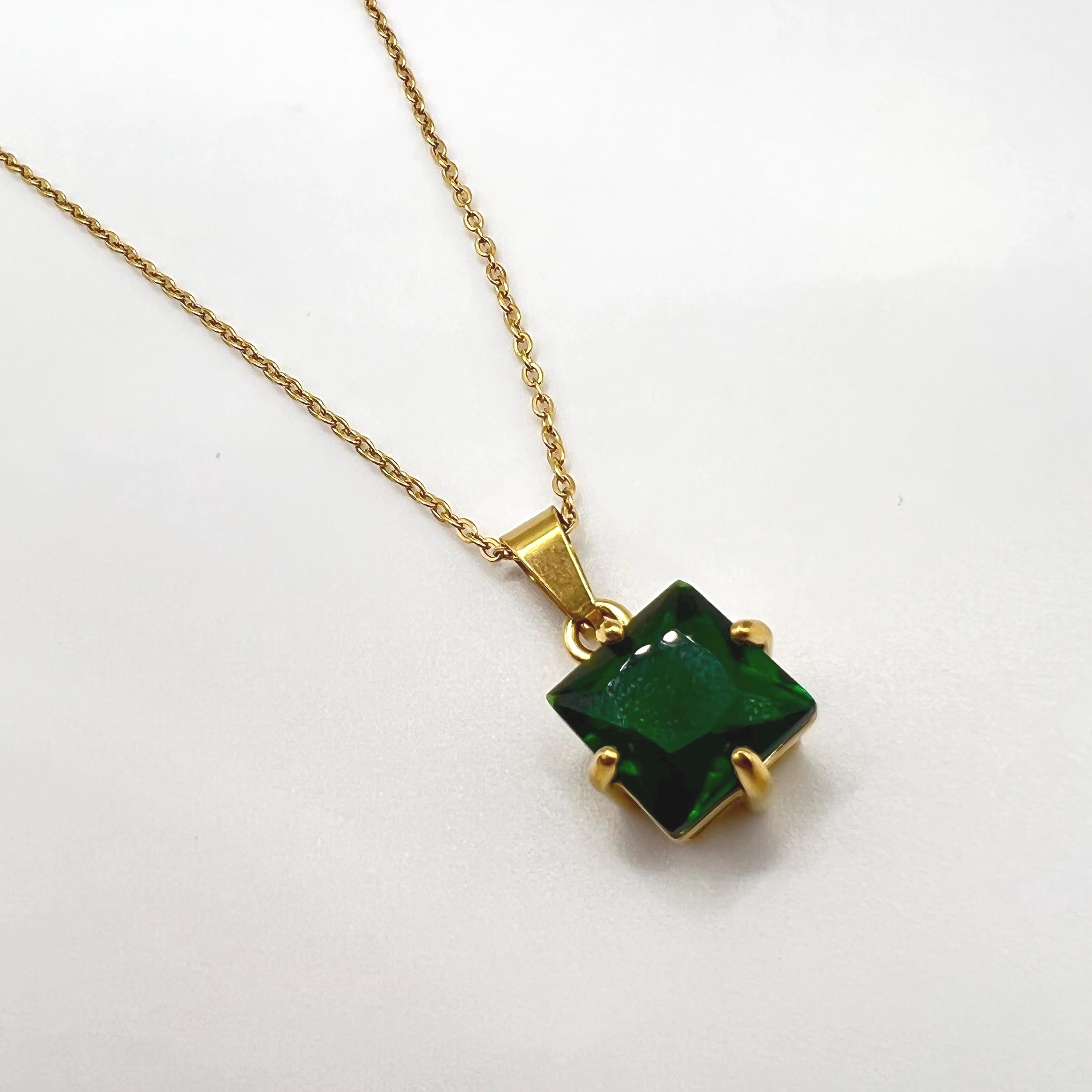 CRAFTD London ネックレス GREEN QUARTZ GEMSTONE NECKLACE Green Quartz Gemstone Necklace (Gold)
