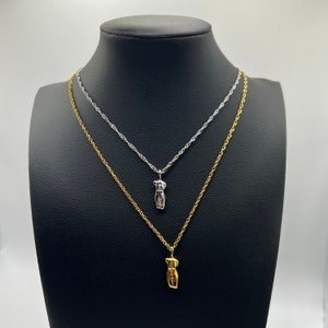 Collier de corps en or 18 carats, boucles d'oreilles créoles pour le corps féminin, collier déesse en or, collier sculpture Aphrodites, minimaliste, imperméable, cadeau pour elle
