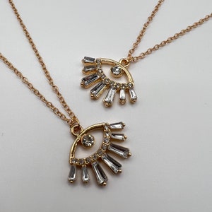 Turkish Eye Gold Dainty Pendant Choker Necklace, Gold Sparkling Cubic Zirconia Turkish Eye Necklace , Gold Crystal Evil Eye Necklace