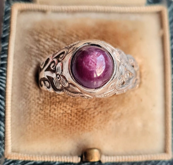 Vintage star ruby ring store