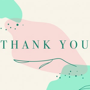 PRINTABLE Thank You Card - Flower Thank You Card - Floral Thank You Card - Printable Card - Thanks Card