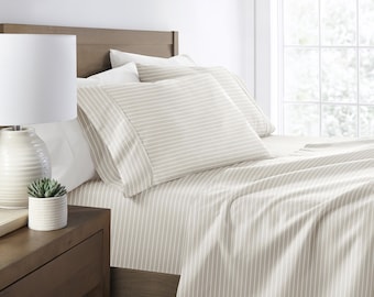 Soft Lines 4 pc Sheet Set - Breathable and Light Weight Bedding Set - Perfect Home warming Gift!