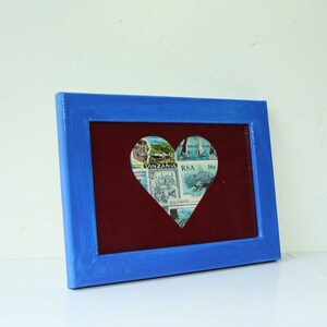 Uniek homocadeau, hartregenboogkaart, vintage stempelkunst, verjaardagsverrassing, formaat A5 & A6