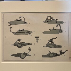 Original Print of Early Firearms (1875)