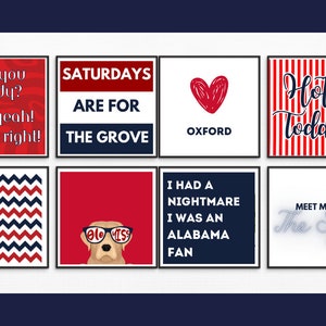 Fun Ole&#39; Miss-Theme College Decor; Rebel Wall Art, Mississippi Instant Digital Download Art.