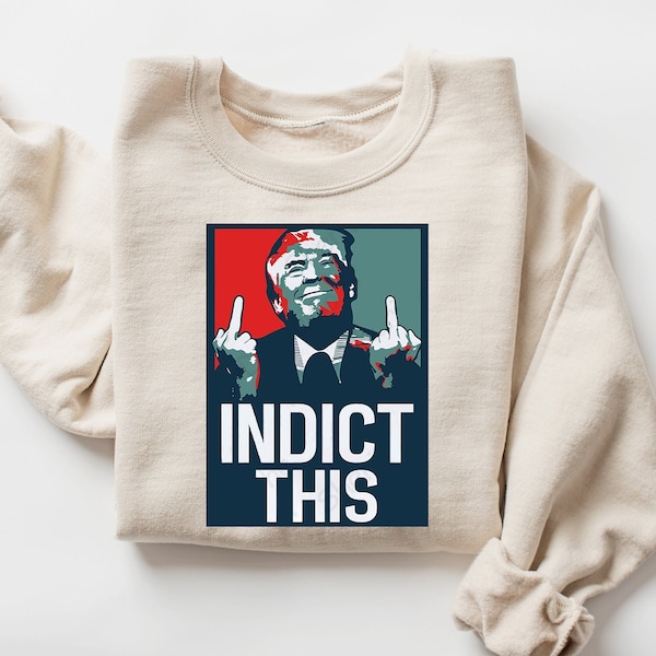 Trump 2024 Shirt , Indict This Donald Trump Sweatshirt, MAGA Ladies Shirt, Donal Trump Mugshot Shirt