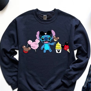 Stitch Shirt, Disney Shirt, Stitch Snacks Sweatshirt, Stitch Balloon Shirt, Disney Snack Hoodie, Disneyland Shirt