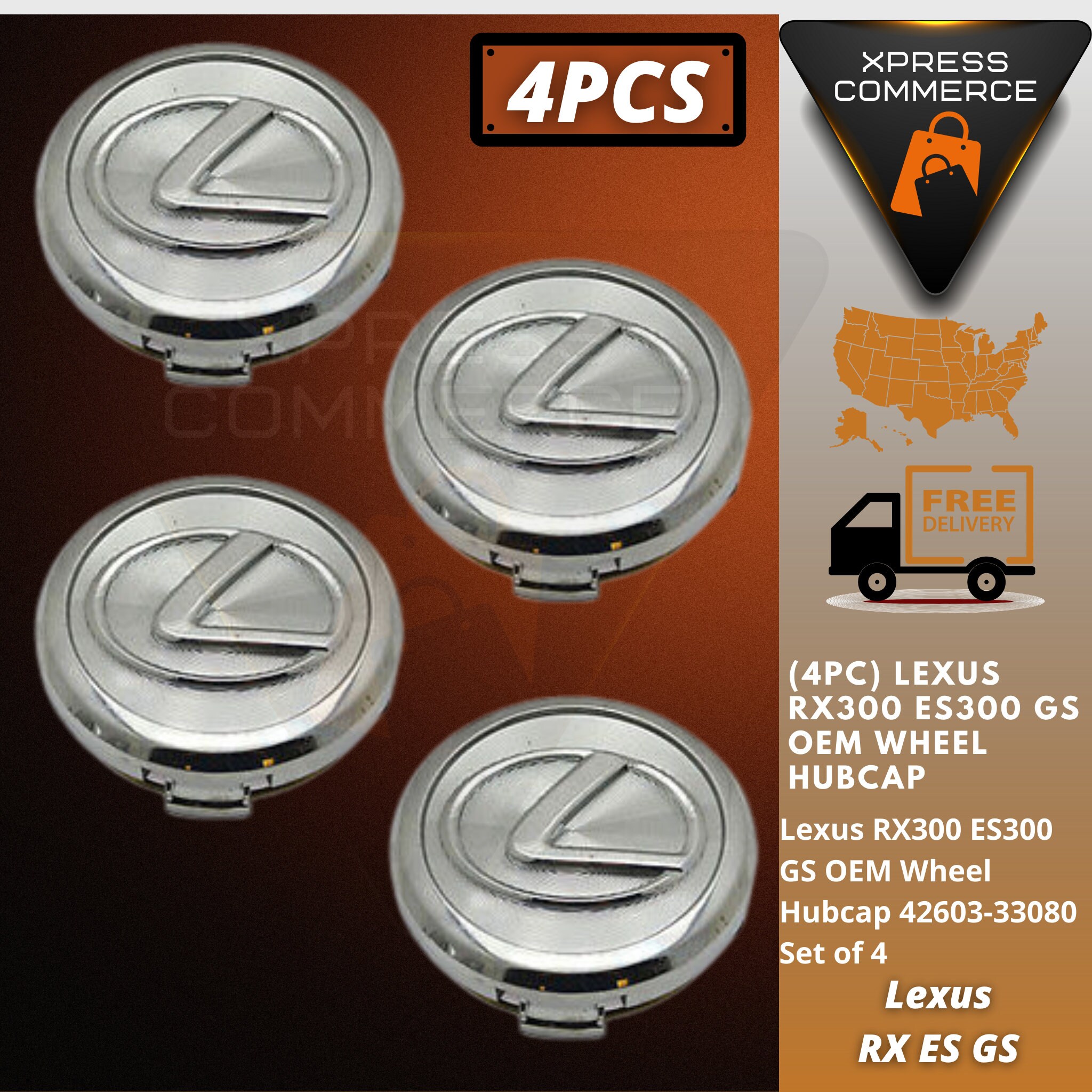 Lexus hubcaps deals