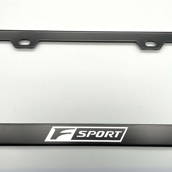 Fit for lexus f sport black license plate frame stainless steel with laser engraved