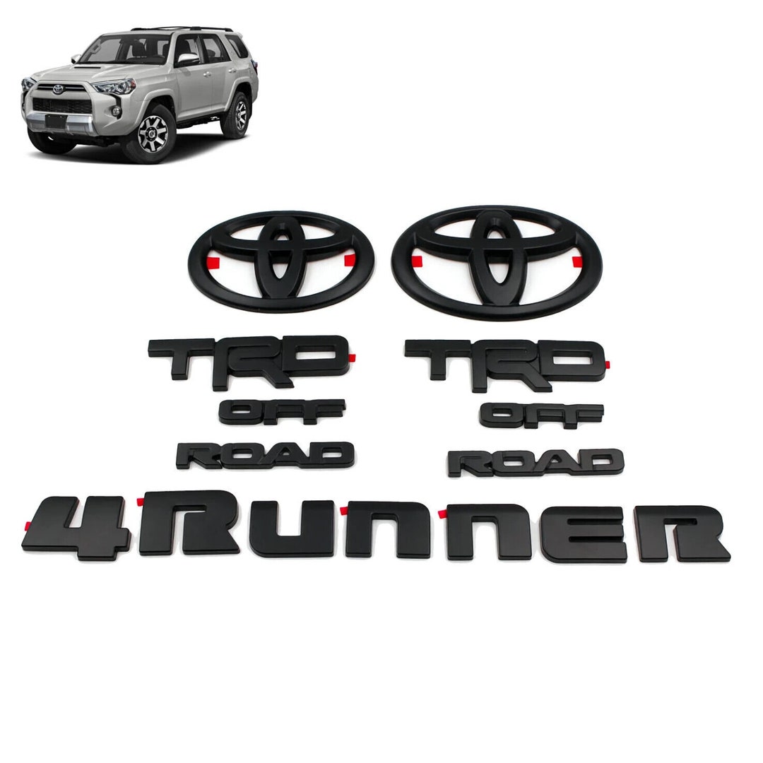 2010-2022 Toyota 4runner Trd off Road Blackout Emblem Overlay Kit ...