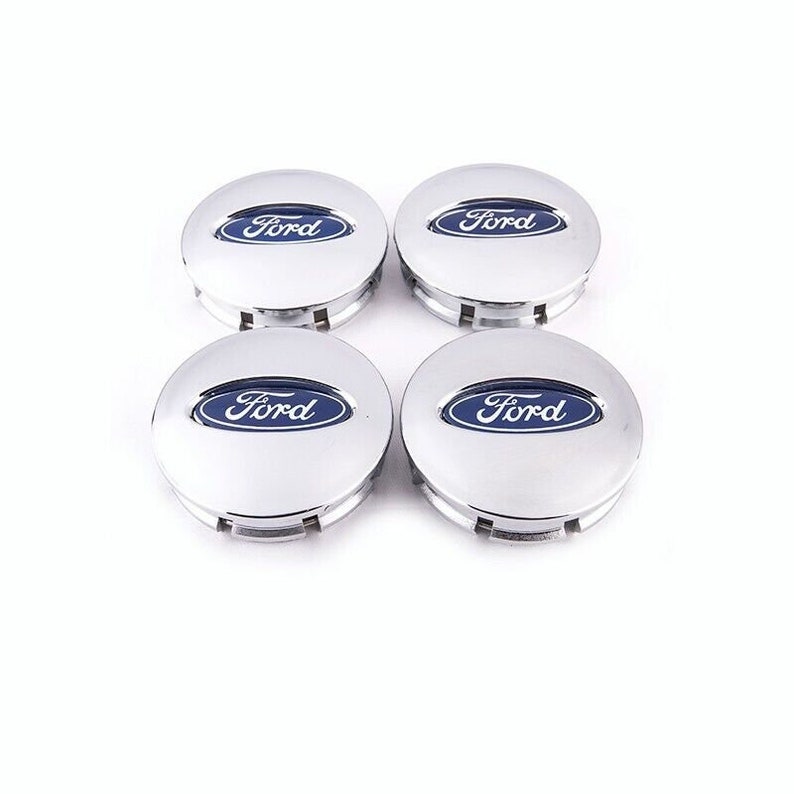 Set of 4 Chrome 66mm Wheel Center Hub Caps Hubcap Emblem for Ford Etsy