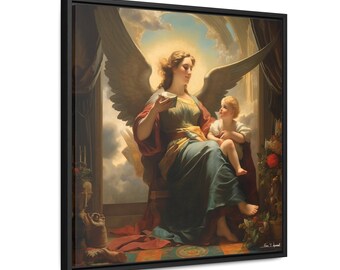 Mother Thanker Gallery Canvas Wraps, Square Frame