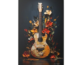 Classical guitar Gallery Canvas Wraps, Vertical Frame