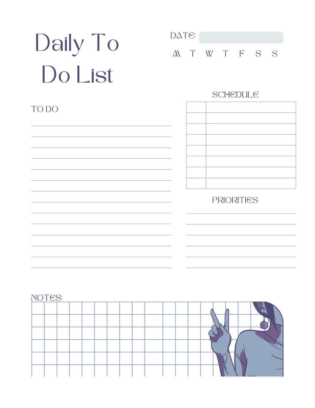 to-do-list-daily-and-weekly-planner-weekly-schedule-daily-etsy