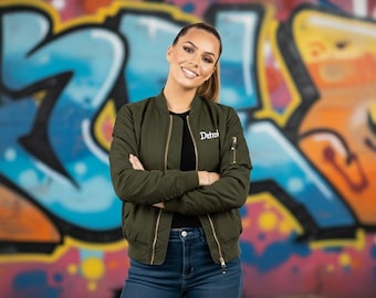 Personalized Streetwear Bomber Jacket with Full Color Print