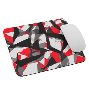 Gaming Mouse Pad - Red and black soft touch Gaming Desk Mat - Large Desk Pad - Extend Gaming Mouse Pad - Aesthetic Desk Mat -Gift for Gamers