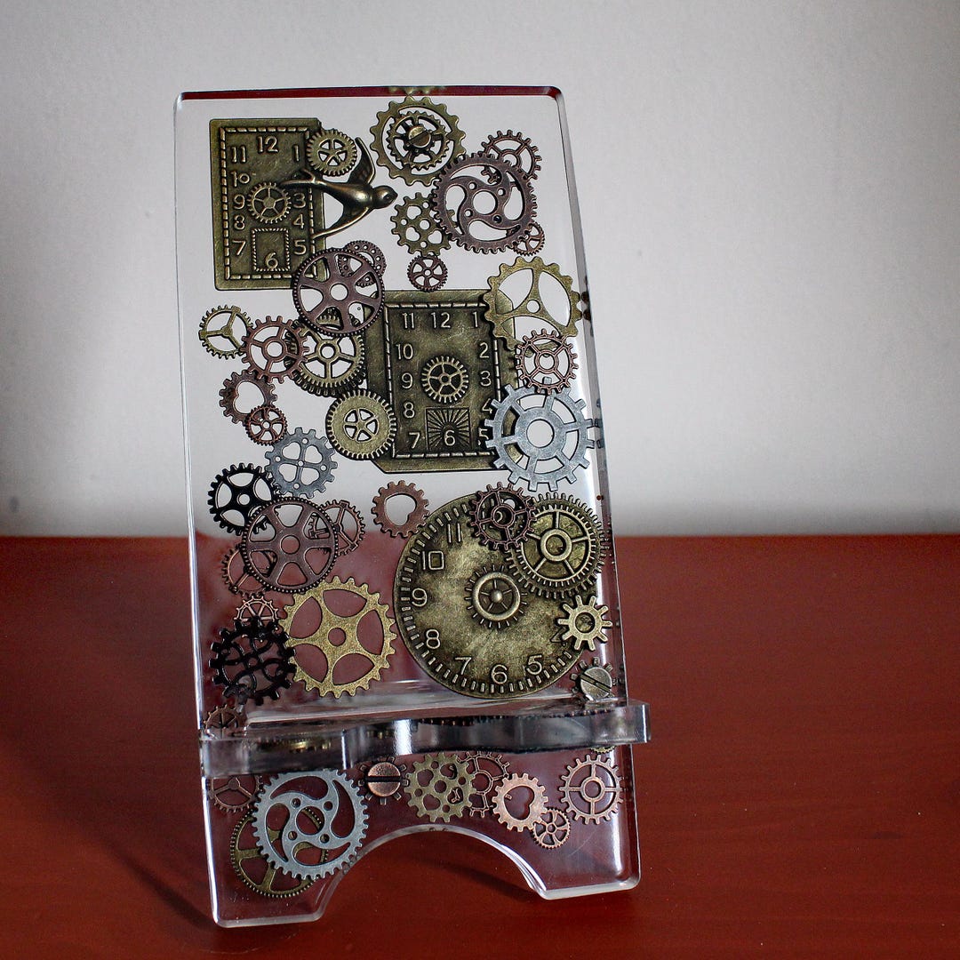 Steampunk Gears Clockwork Resin Phone Stand - Etsy