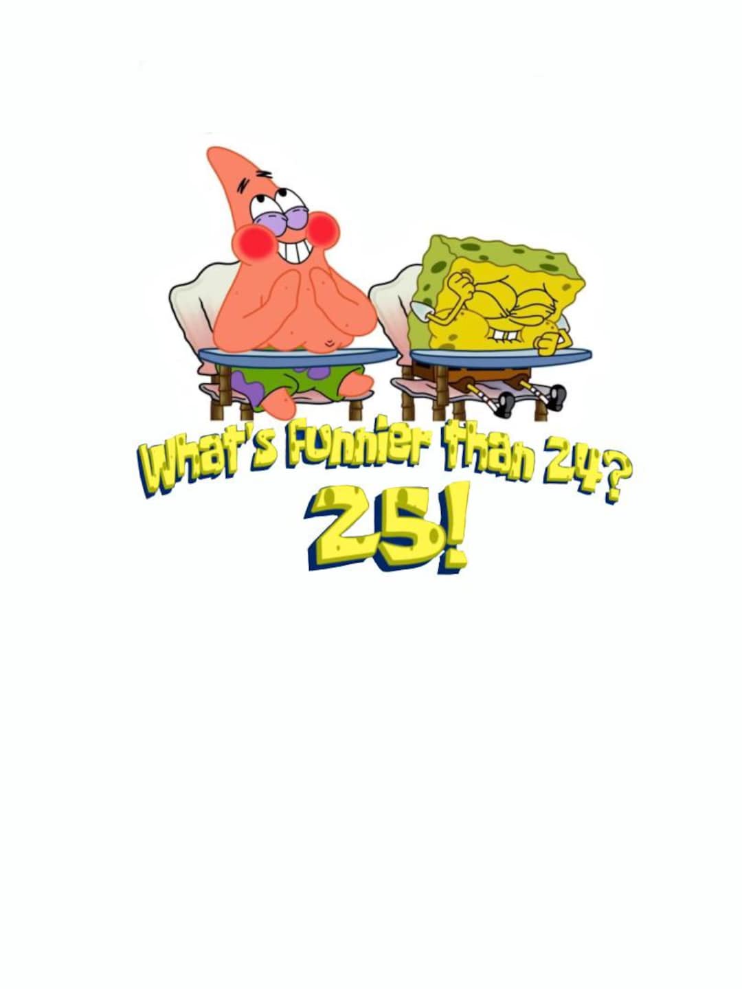 Whats Funnier Than 24 Spongebob and Patrick - Etsy