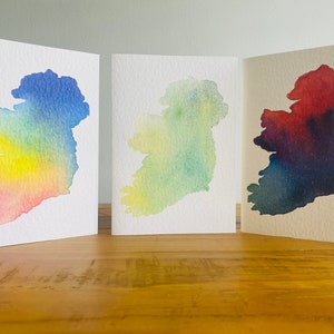 Lot de 3 cartes de vœux vierges d'Irlande