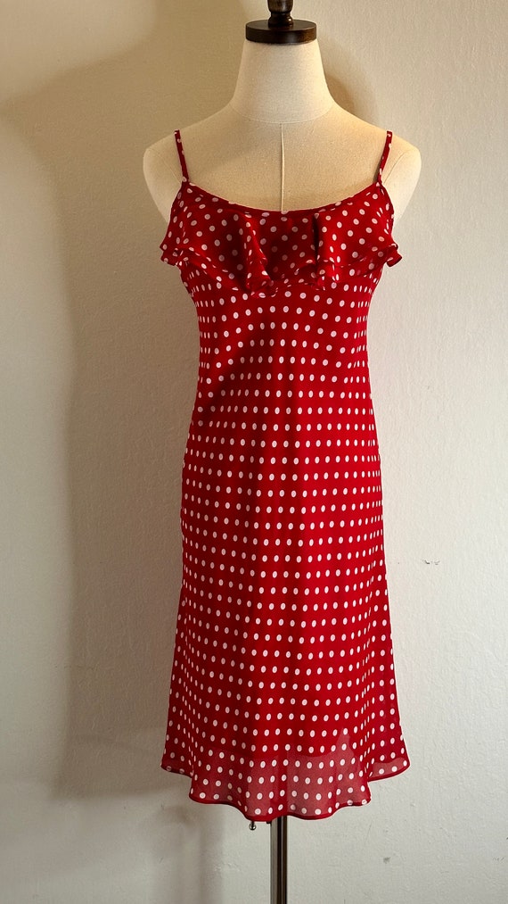 Vintage Nouveau Polka Dot Dress