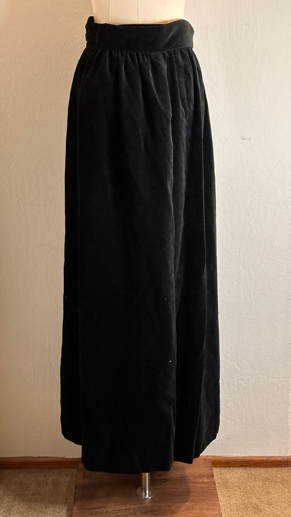 Vintage 60s Joseph Magnin Velvet Wrap Skirt