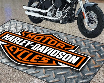 Harley-Davidson rug,Harley rug, Harley mat,Harley-Davidson mat,Motorcycle mat,Davidson mat,Harley-Davidson mat, Garage mat,custom harley rug