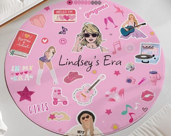 Personalized Swifty Rug, Music Room Decor, Girl's Gift