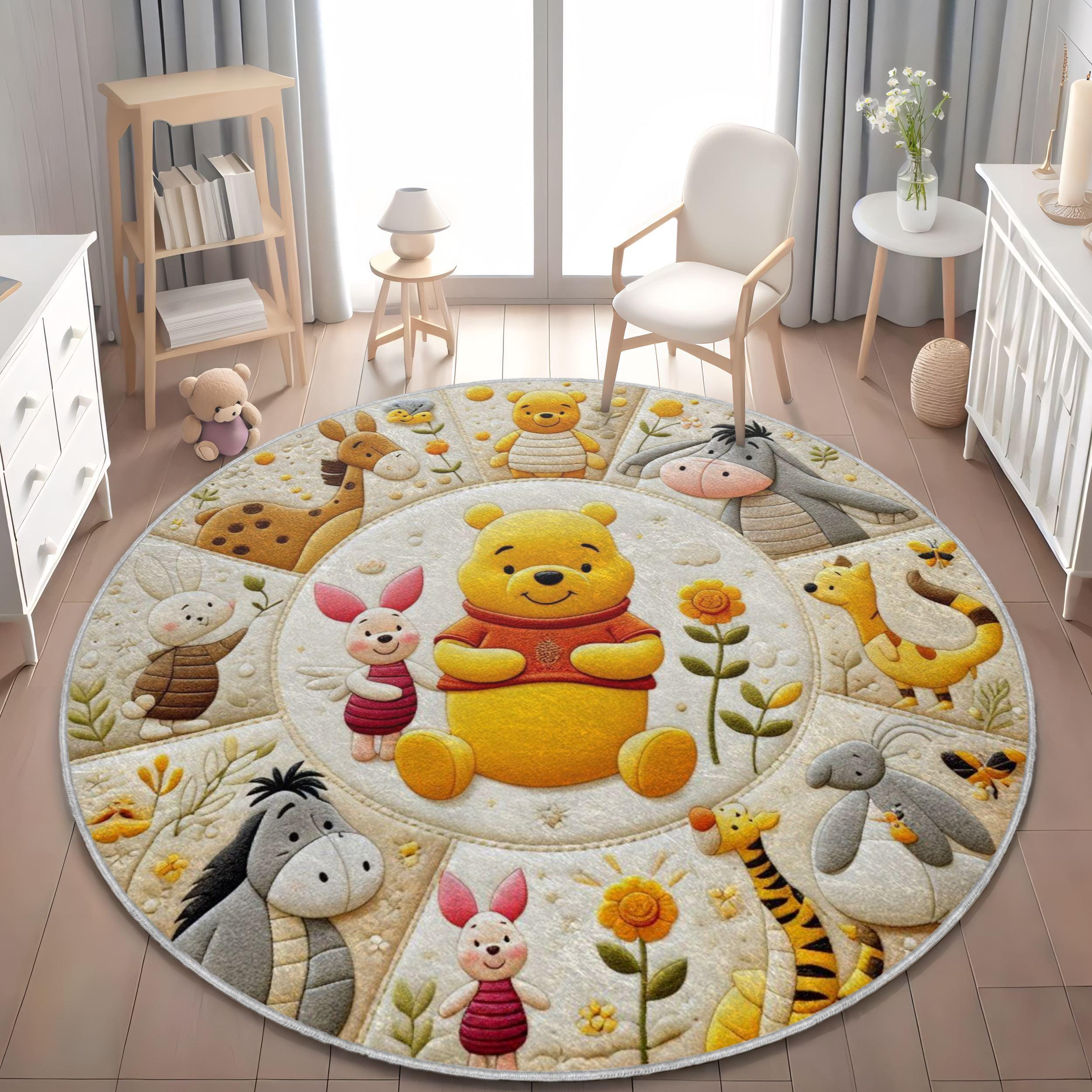 Winnie the Pooh Nursery Rug, Kids Room Decor - Etsy