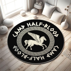 Camp Halfblood Rug, Camp Halfblood Decor, Perfect Percy Jackson Gift, Long Island Sound Youth Rug