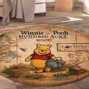 Winnie Puuh Hundred Acre Holz Teppich, Kinderzimmer Winnie Puuh, Woodland Baby Spielmatte, Pooh Bär Bodenmatte