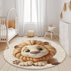 Niedlicher Löwenteppich, Kinderzimmerteppich, Spielzimmerteppich, Kinderzimmerteppich, Jungenteppich, Babyteppich, Kinderteppich, Kinderteppich, Kinderteppich