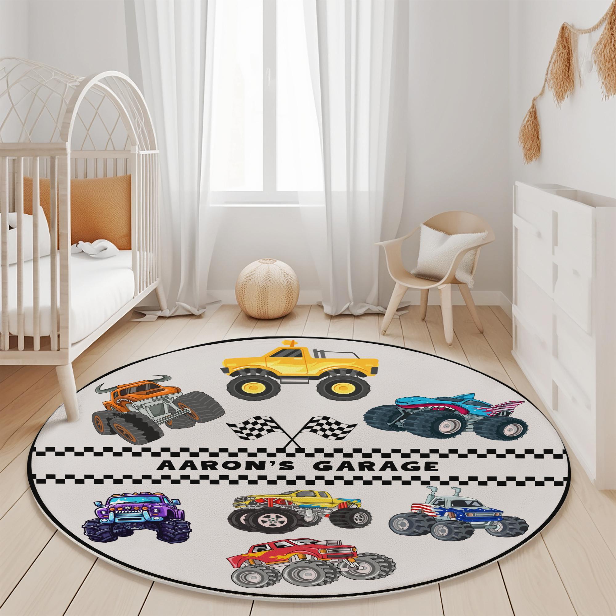 Monster Jam Rug Custom Monster Truck Kids Rug, Personalized Playroom Decor - Etsy