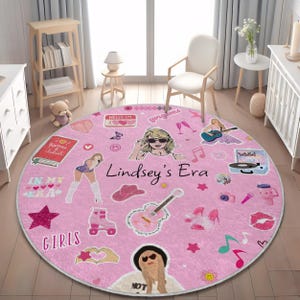 Personalisierter Era Teppich, Individueller Swifty Teppich, Mädchenzimmer Dekor, Geschenk für Swifty, Geburtstagsgeschenk, Einzigartiges Swifty Geschenk