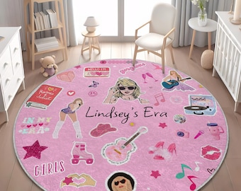 Personalized Era Rug, Custom Swifty Room Decor, Gift For Girls