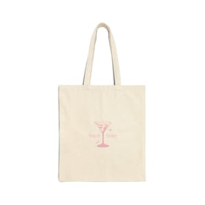 Martini Cotton Canvas Tote Bag