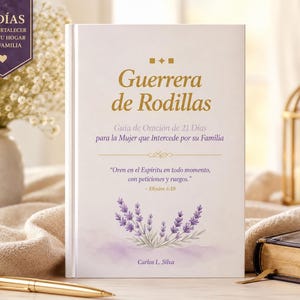 Guía Oración 21 Días PDF | Devocional Cristiano Mujeres Español | Intercesión Familia | Descarga Digital | Guerrera de Rodillas
