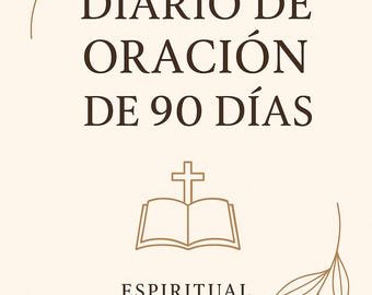 Devocional Cristiano PDF 90 jours | Diario de Oración con Versículos Bíblicos | Descarga Digital en espagnol | Regalo Cristiano Mujer