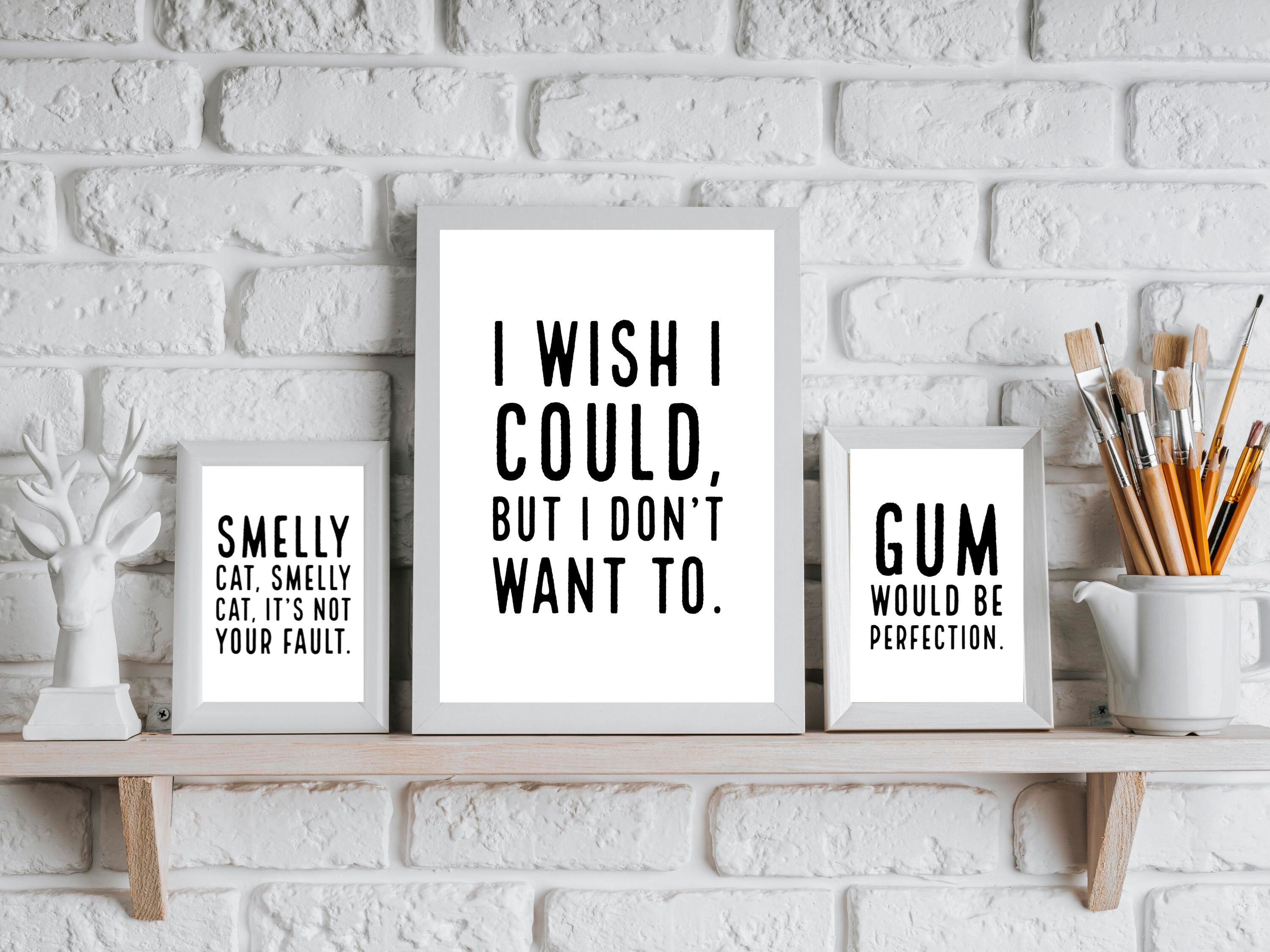 Friends TV Show Quote Printable Wall Art Collection, Set of 12, Monica ...