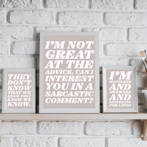 Friends TV Show Quote Art Print Bundle Gallery Set of 12 - Etsy