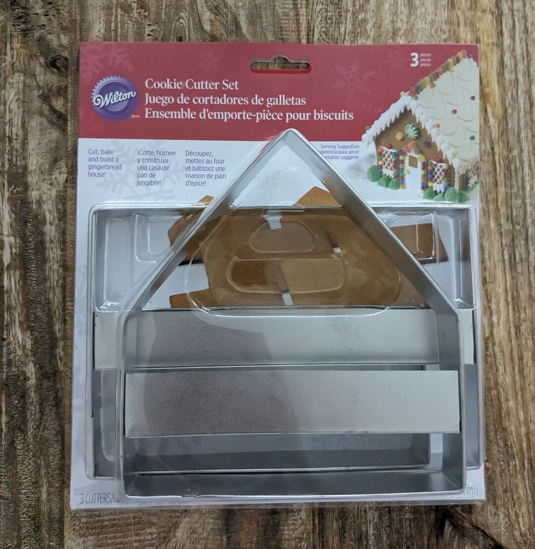 Gingerbread House Cookie Cutter Set Etsy