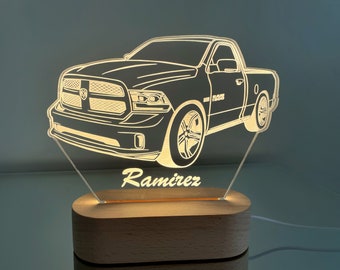 Car Guy Gift Custom 3D Car Sketch Night Light Super Car Truck Motorcycle 3D Photo Lamp Lamp Gift for Him Birthday Gift for BF Car geek