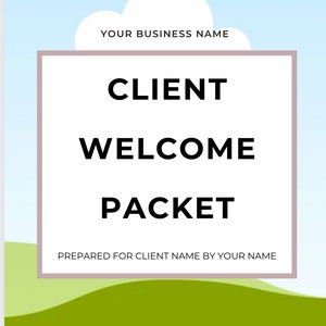 Salon Welcome Packet Template