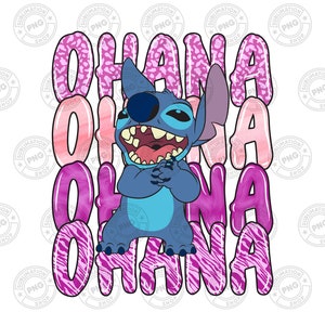 Ohana Stitch png sublimation design download, cute Stitch png, hand drawn Stitch png, Stitch png, sublimate designs, Instant Download