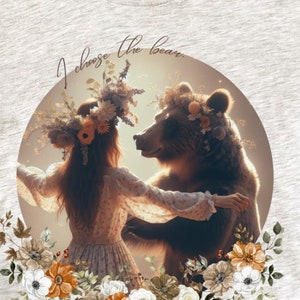 Bear vs Man Shirt Fantasy Tee CottageCore I Choose the Bear Shirt Booktok Feminist Shirt Womens Rights T-Shirt Tiktok Trending Now