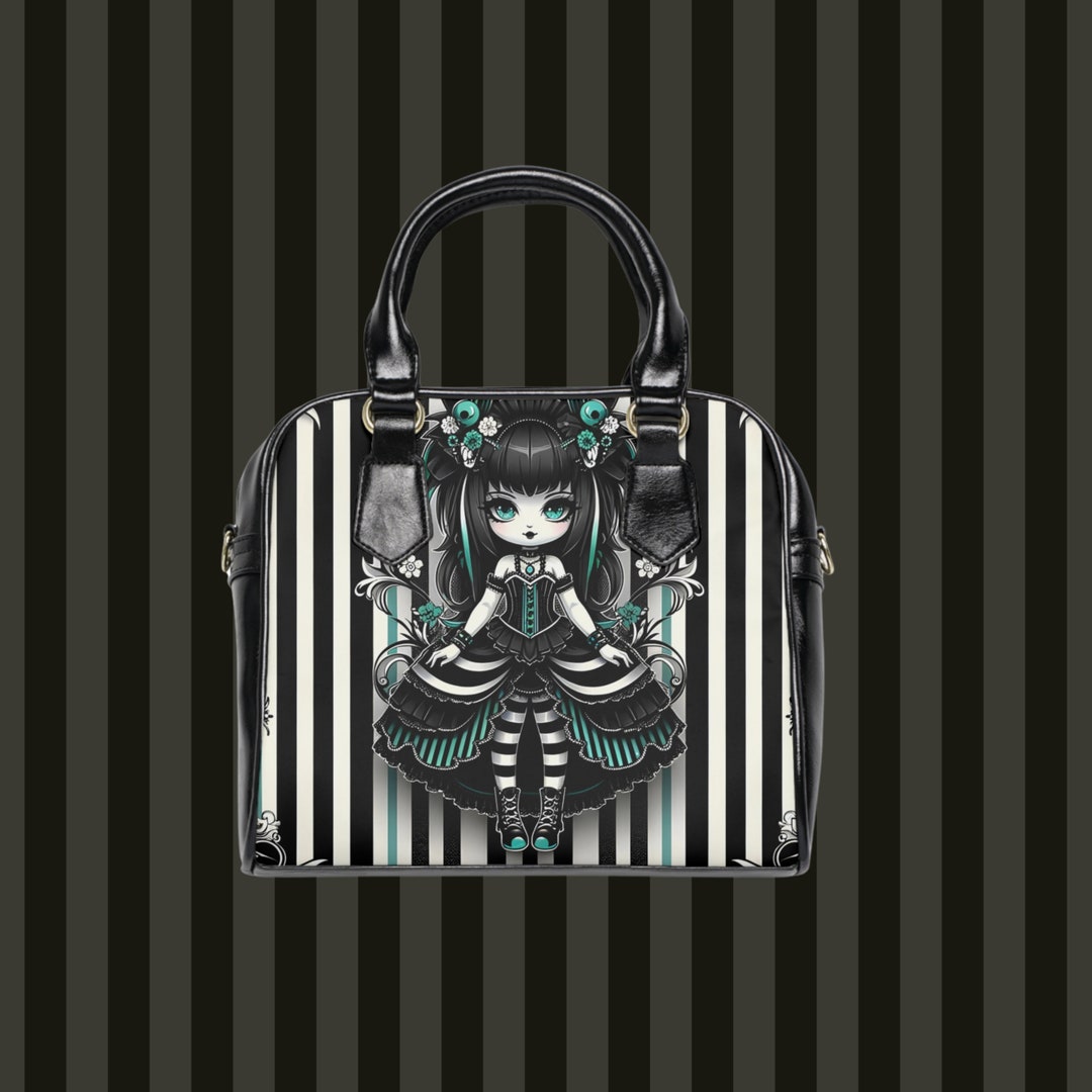 Teal Goth Purse Goth Leather Purse Gothic Purse Goth Girl Gifts Novelty